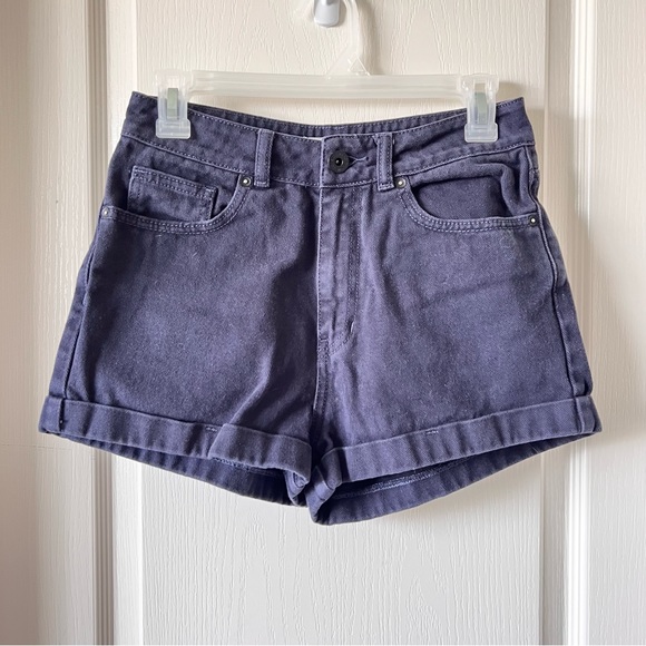 Bullhead Pants - BULLHEAD DENIM Black High Rise Mom Shorts—SZ. 5 (juniors)